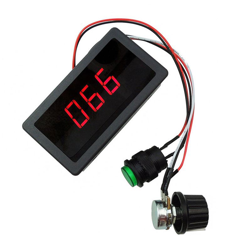 Contrôleur de moteur à affichage numérique Led 6V 12V 24V, PWM, régulateur de vitesse Variable