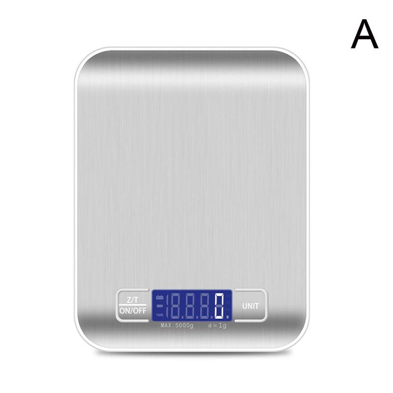 Household Digital Kitchen Scale Electronic Stainless Scales Food Steel Measuring Tools Weight Balance F5F8: A