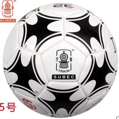 Trein Voetbal Super-zachte Voetbal Voetbal Maat 5 voor Kind Kinderen Kids PVC: Black White