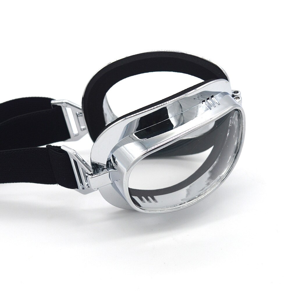 Mooreaxe goggles glasögon för harley motorcykel vintage half face jet hjälm steampunk pilot stil glasögon vindtät