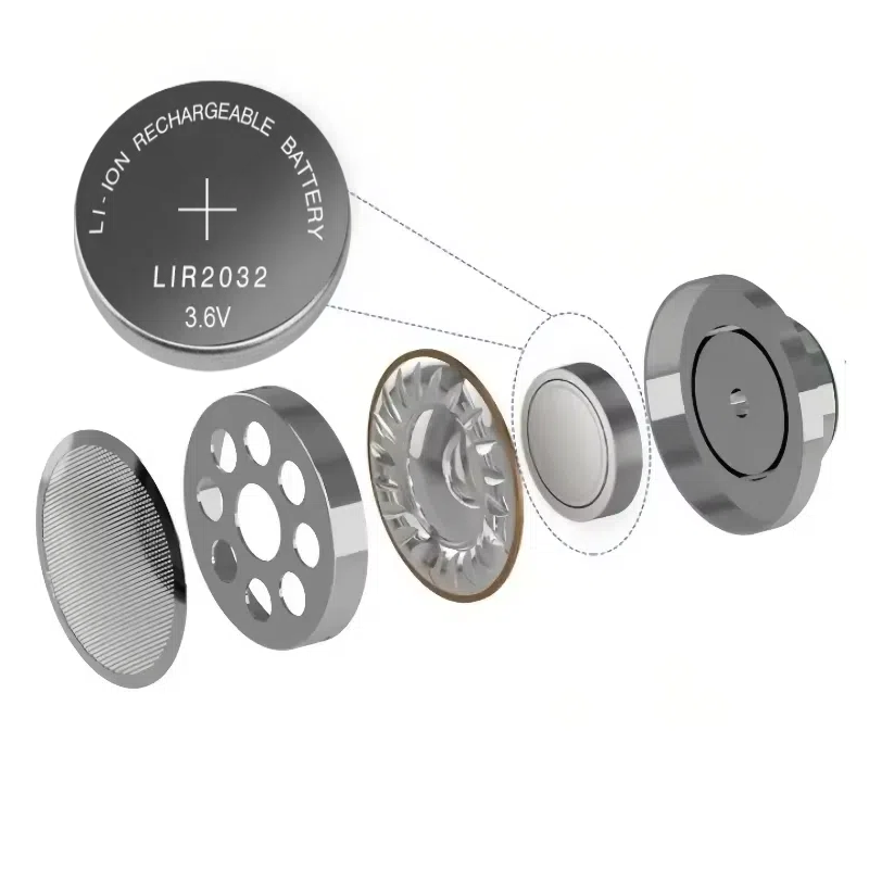LIR2032 Rechargeable Lithium Battery 2032 charging Can Replace 3.6v 40mAH CR2032 for Watches Clock Calculator Coin Battery