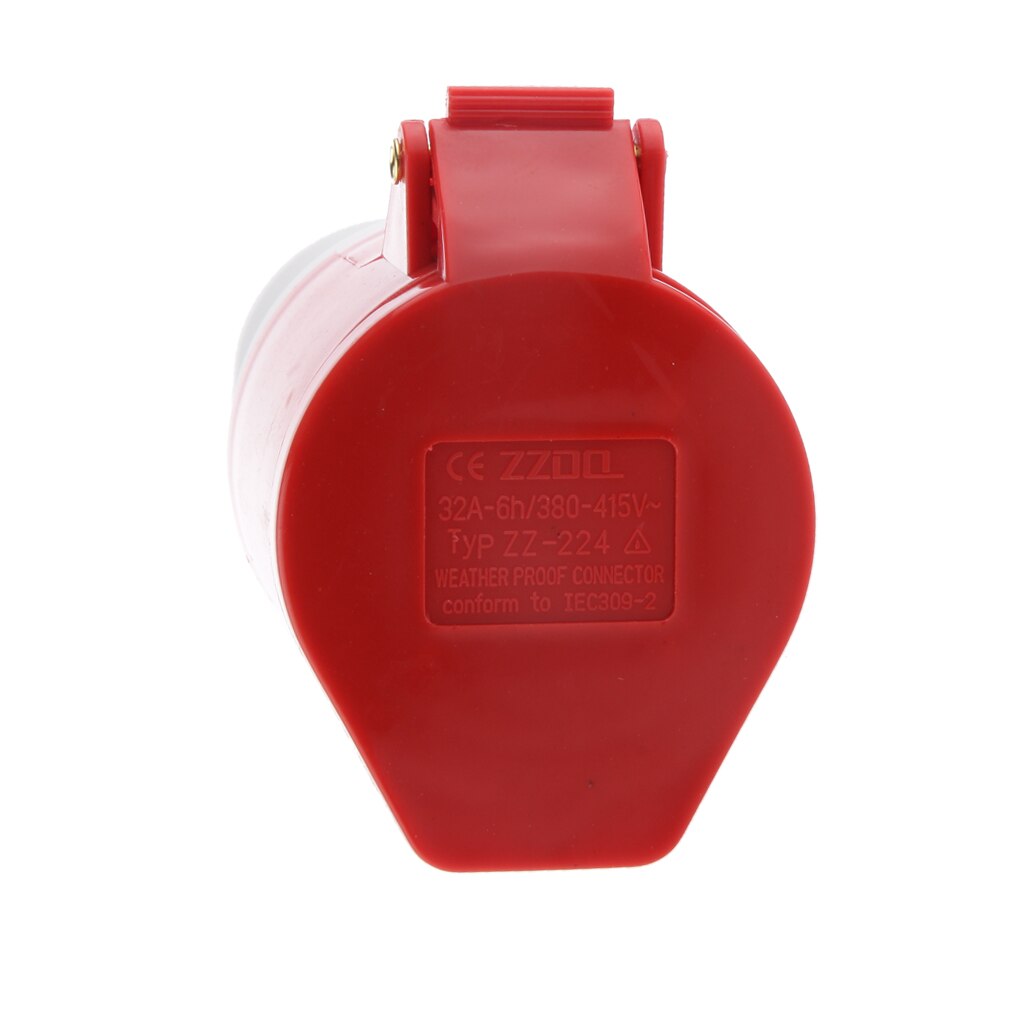 32 Amp 4 pin Waterproof IP44 Plug & Coupler Trailing Socket 380-415V