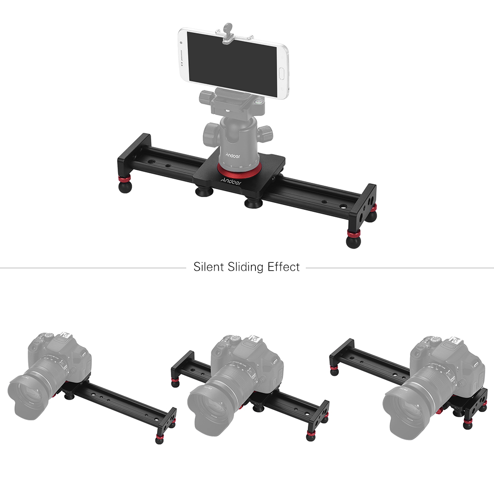 30cm 40cm 50cm Camera Track Slider Aluminum Alloy Damping Slider Track Video Stabilizer Rail Track Slider for DSLR Camcorder