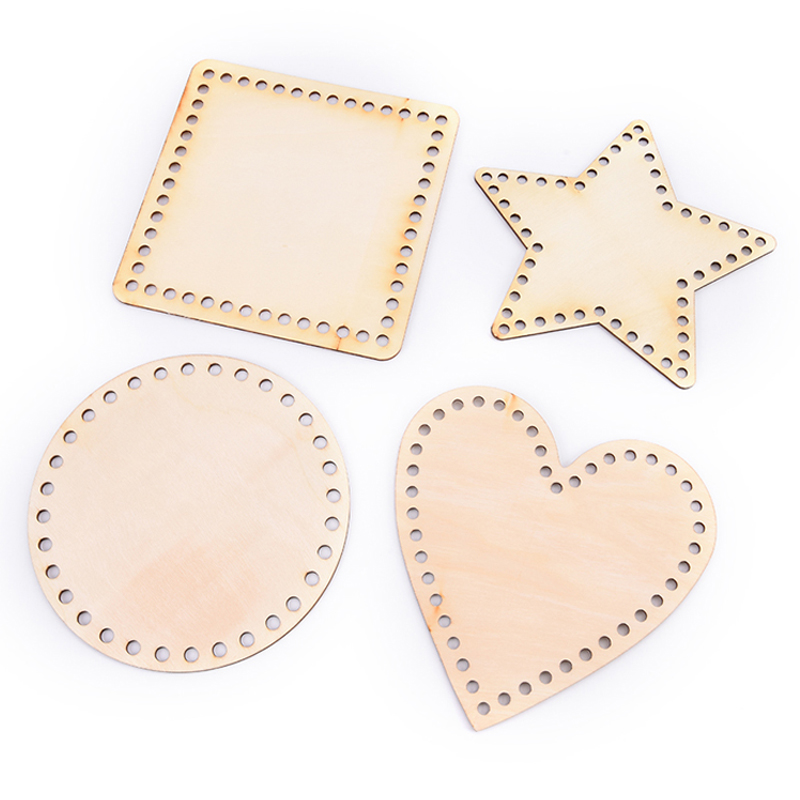 Set Di 4 Cornici In Legno Naturale Fai Da Te Per Bambini, Formato 8x6 Pollici, Con Strass E Matite Per Decorare - 4