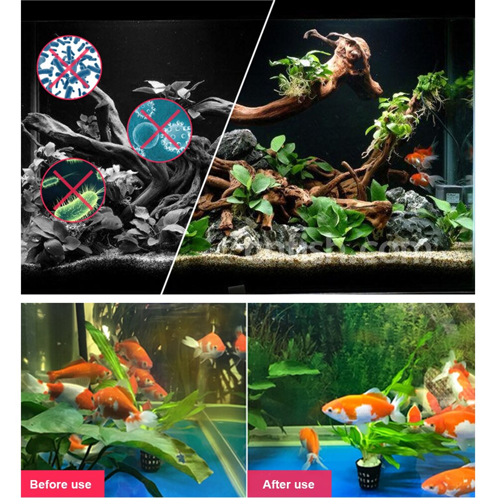 Aquarium UV Lights Sterilization / Clean Water / Algae Removal UV Lamp Aquarium Lighting Single Tube / Timer Fish Tank UV Lamp