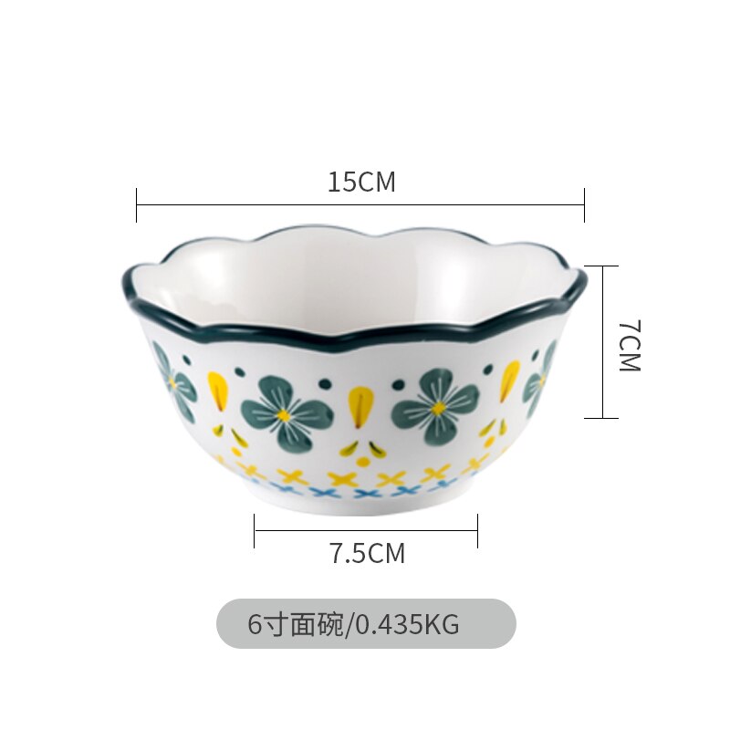 Dinner Full Tableware Of Plates Luxury Serving European Style Dishes And Plates Sets Kitchen Vajilla Completa De Platos Plates: Style 2