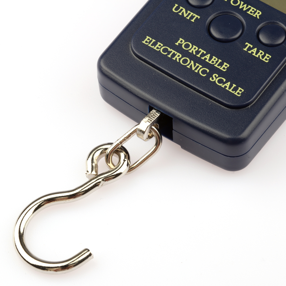 Mini báscula Digital de 40kg X 10g para equipaje de pesca, pesaje de viaje, Steelyard, balanza electrónica portátil con gancho colgante, báscula de mano