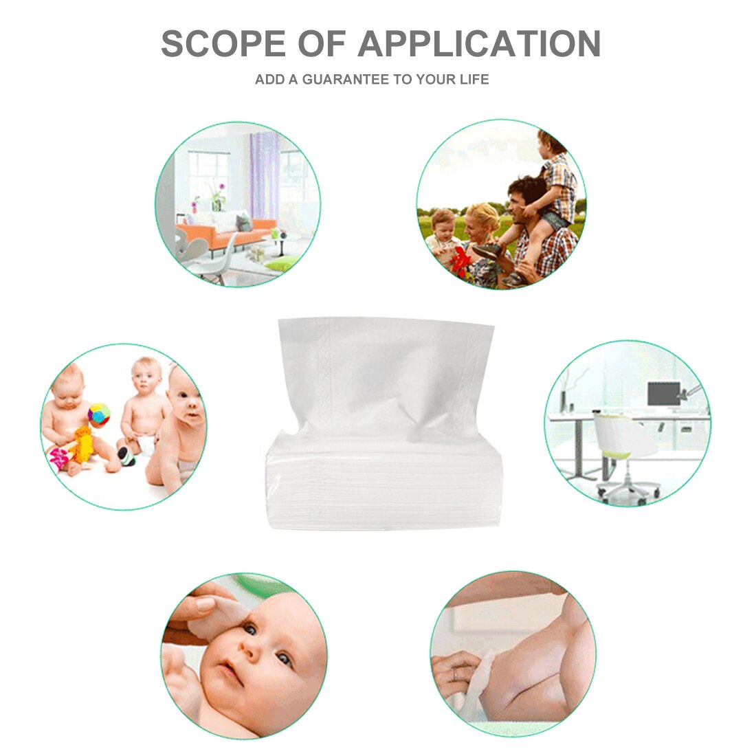 10pcs 3-layer Thickened Wood Pulp Paper Tissues Soft Disposable Napkins for Restaurant Hotel Paper Napkins Toilet Napkin Paper