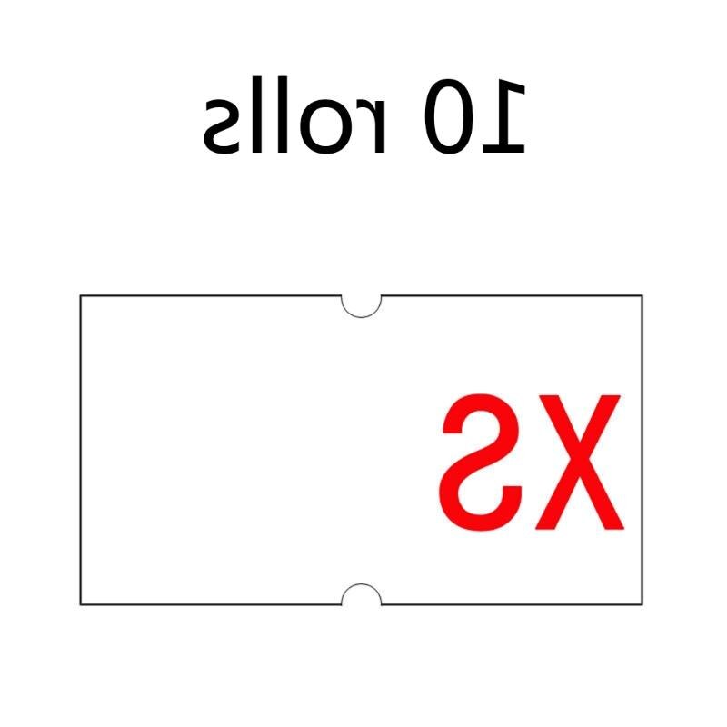 10 Rolls Price Labels Paper Labeller White Shop Price Label: XS