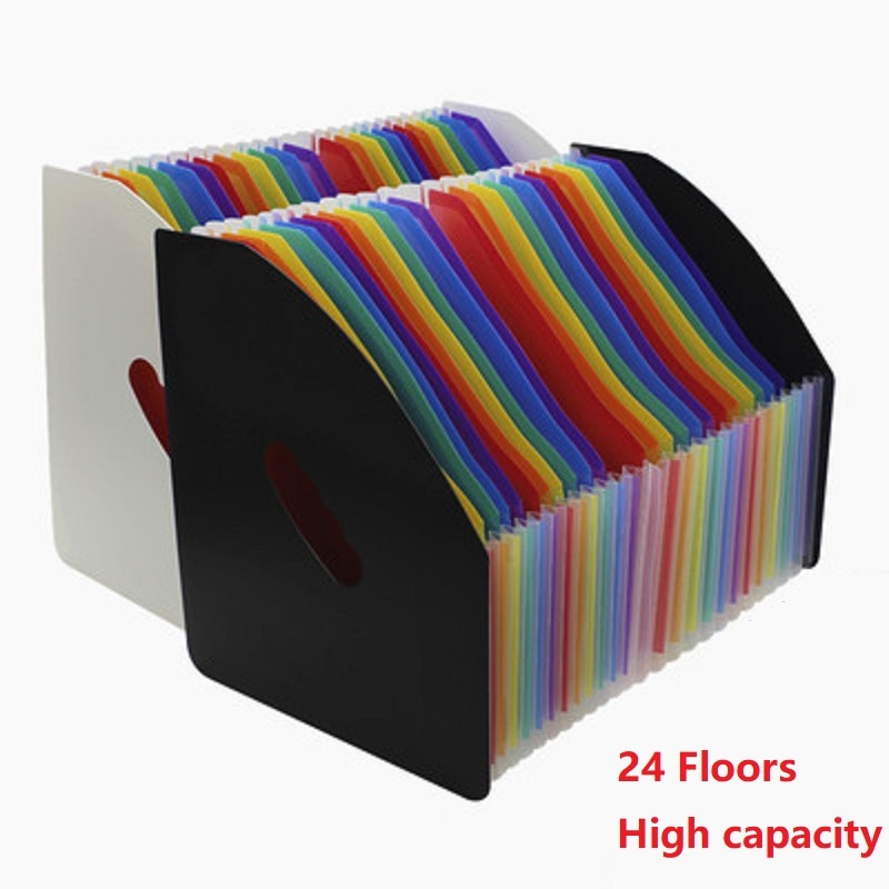 High Capacity A4 File Folder School Document Organiser Envelopes Desk Storage Student Paper Expanding Office Receipt