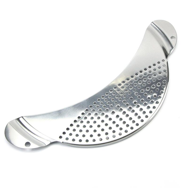 Olla colador de acero inoxidable Pasta Spaghetti herramienta de drenaje práctico olla colador escurridor de sartén para el hogar cocina fácil drenaje