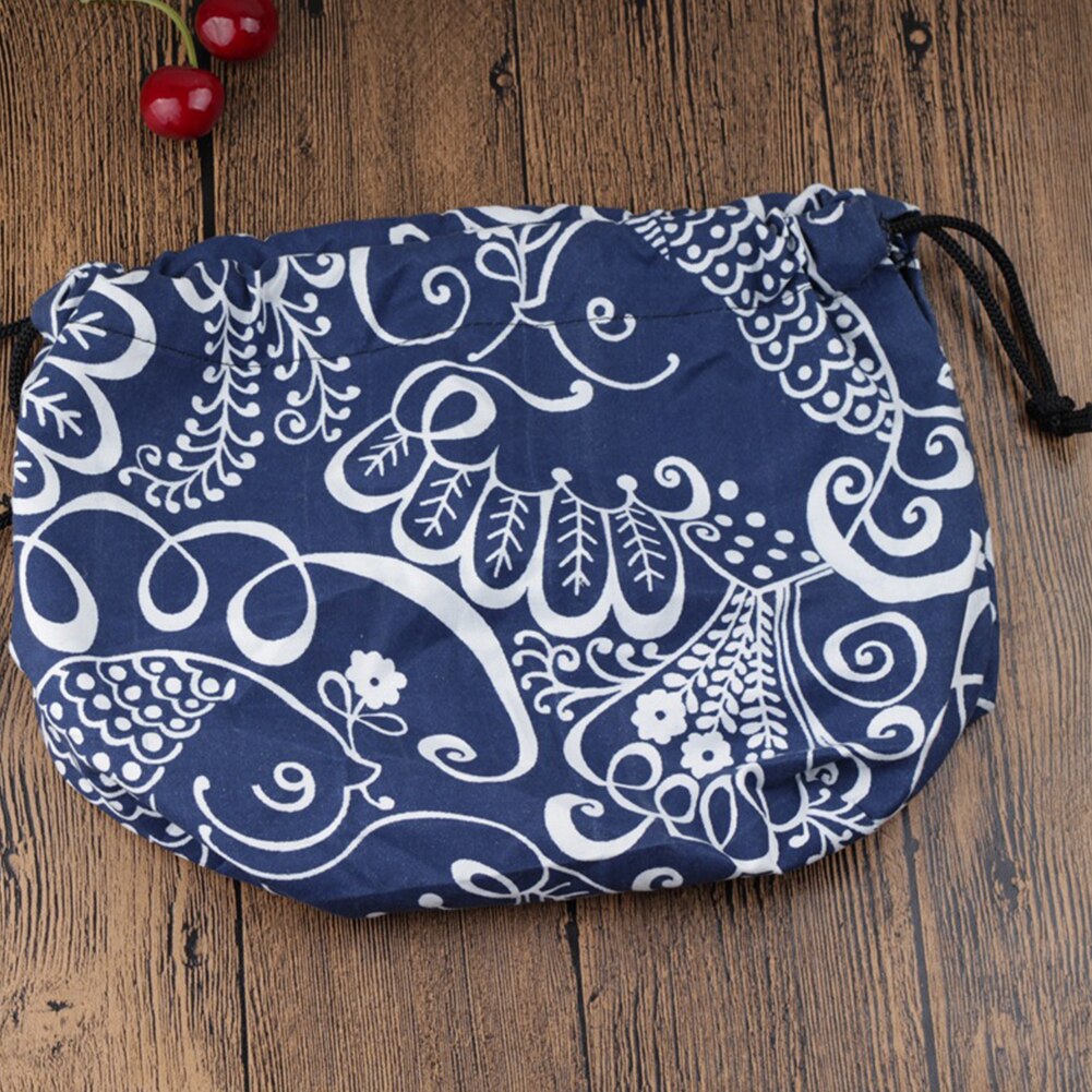 Koeler Draagbare Lunch Bag Bento Pouch Japanse Stijl Picknick School Doek Reizen Voedsel Opslag Thermische Geïsoleerde Kantoor Gedrukt