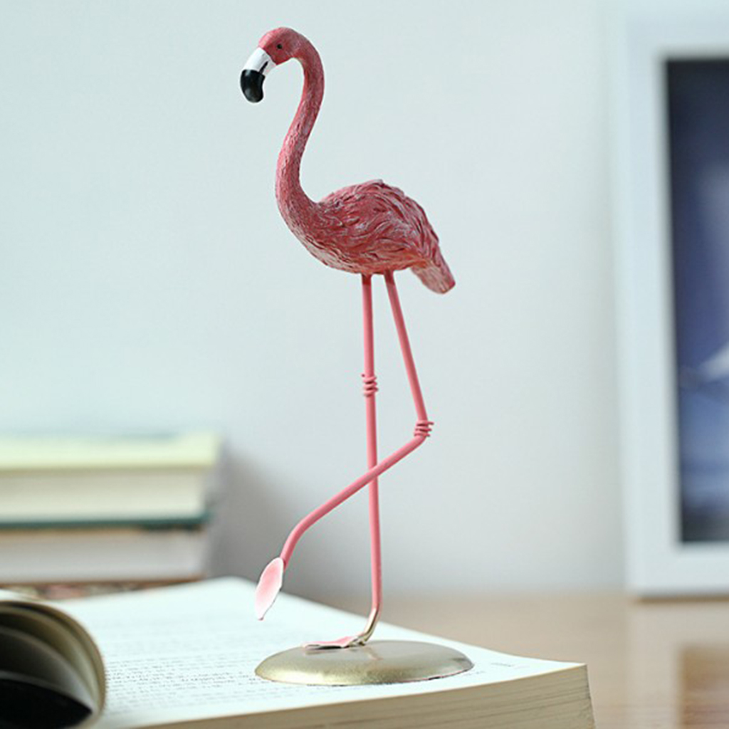 Wildlife Kunstmatige Flamingo Vrouwelijke Beeldjes Ornament Animal Vogels Beeldjes Woondecoratie