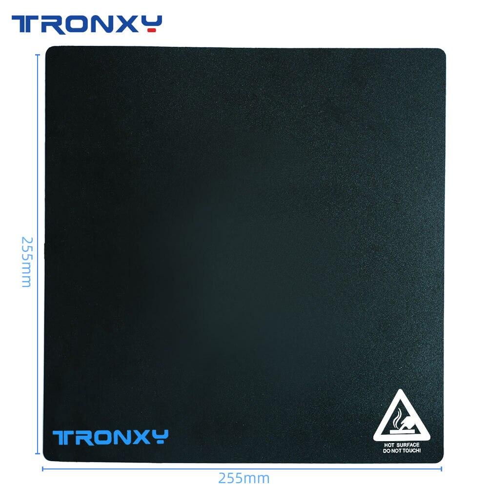 TRONXY Original Supply Hotbed Sticker Black Masking Tape 3D Platform Heat Bed Plate Platform Fiber Plate for 3d Printer: 2Pcs / 255x255mm