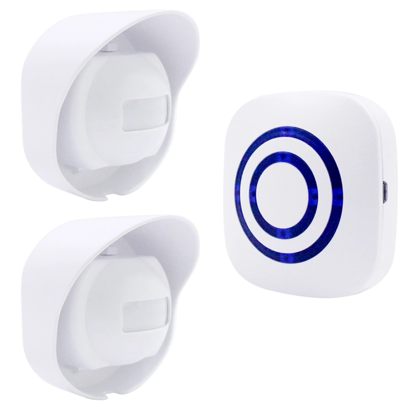 Draadloze oprit 328 ft lang alarm Weerbestendig Buiten Bewegingssensor Detector Beveiligingswaarschuwing-Bescherming Buiten/Binnen Eigendom