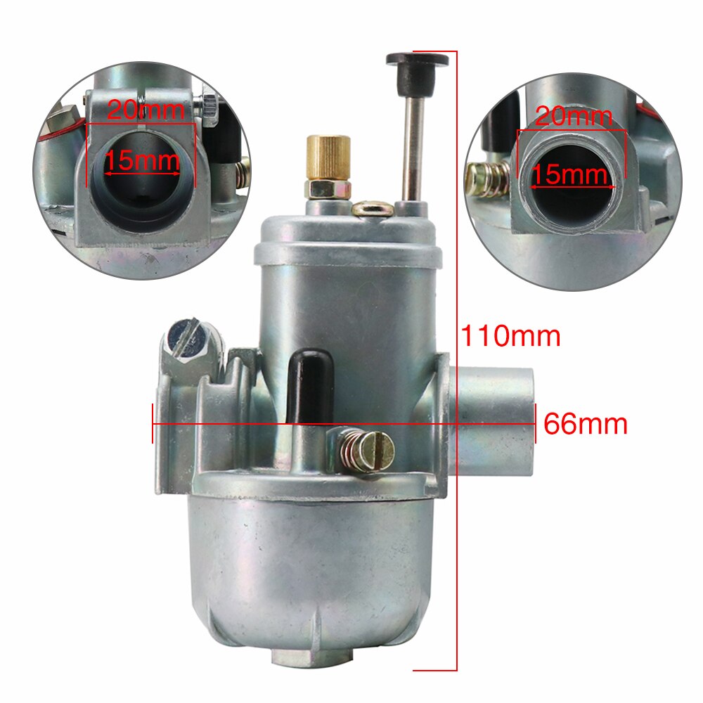 Alconstar- bin SRE 1/15/46A 15mm bin Klon Motorrad Moped Vergaser Krabben für Puch Kobra DAKOTA Macho max Säbel Für Mustang