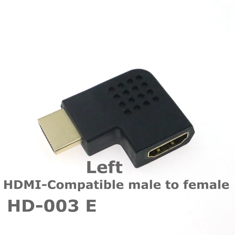 Micro Mini HDMI-kompatibler 90-Grad-Rechtswinkeladapter HDMI 270-Grad-HDMI-Stecker auf Buchse HDMI-Winkelstecker: green