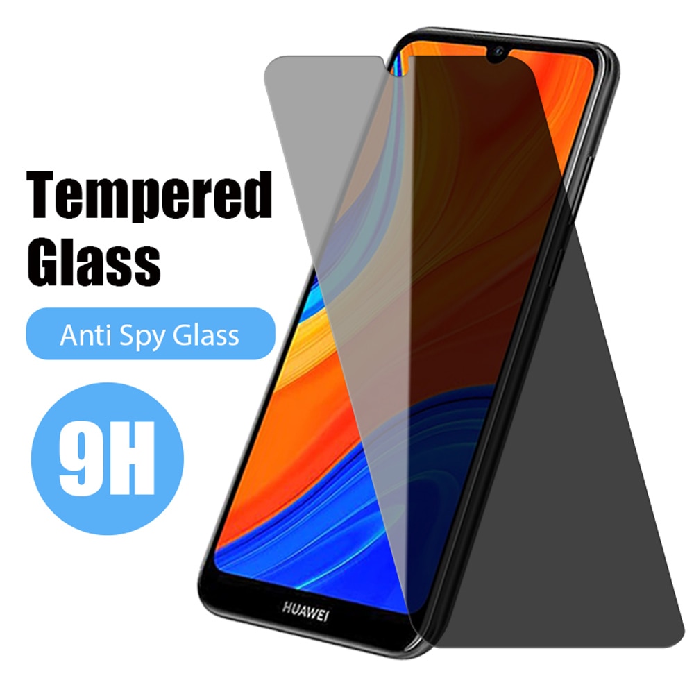 9H Anti Spy Screen Protector Glass For Huawei P50 P40 Lite E P30 P20 Pro 5G Privacy Tempered Glass For Huawei P Smart S Z
