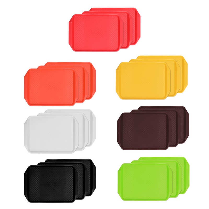 Plastic Tray Food Tray Stackable Multifunction for Hotels for Buffet Restaurant