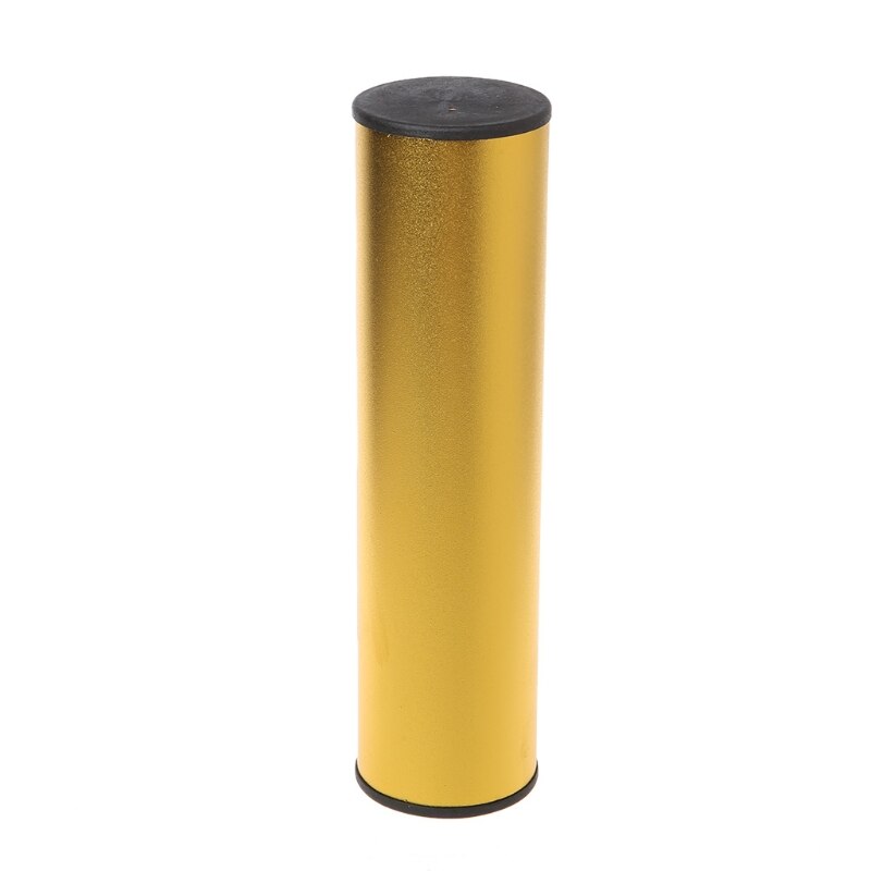 Stainless Steel Cylinder Sand Shaker Rhythm Musical Instruments Percussion 3 Color: gold