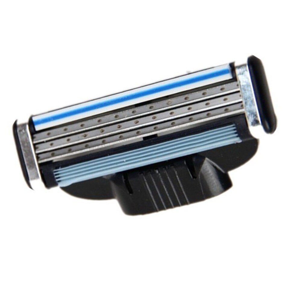 4 stuks/set 3 lagen scheermesjes voor het scheren van het gezicht van mannen, handmatige scheermesjes voor mannen voor standaard baardscheerapparaat, trimmermesjes