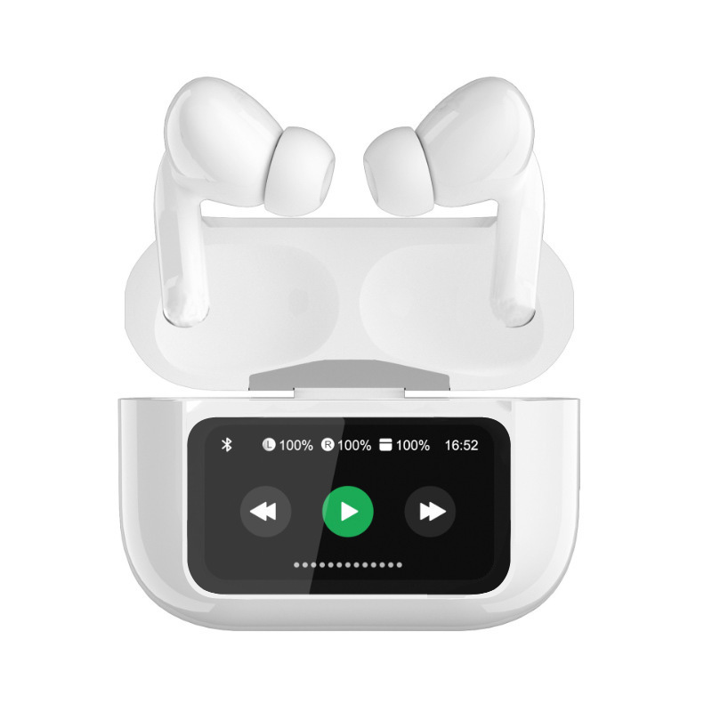 V8 Bildschirm anzeige drahtlose Bluetooth-Ohrhörer und aktive Ohrhörer mit Geräusch unterdrückung en Ohrhörern mit integriertem: Azul