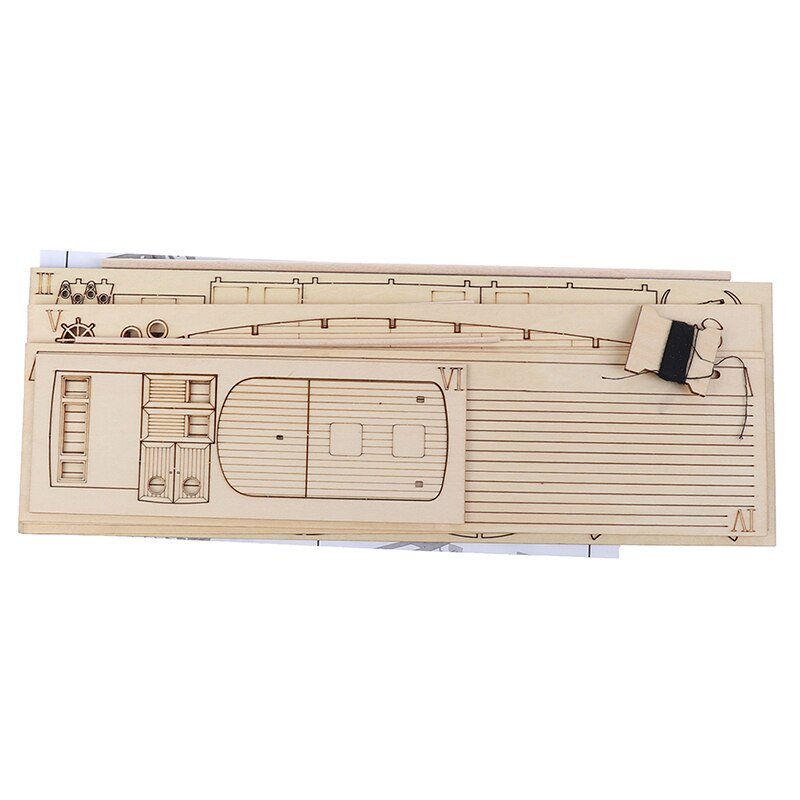 1:30 Ship Assembly Model Wooden Sailboat DIY Wooden Kit Puzzle Toys