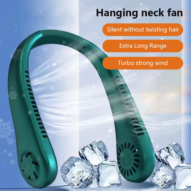 Draagbare nekventilator MINI elektrische ventilator Stille nekband Draagbare koelventilator USB Oplaadbare bladloze mobiele airconditioner