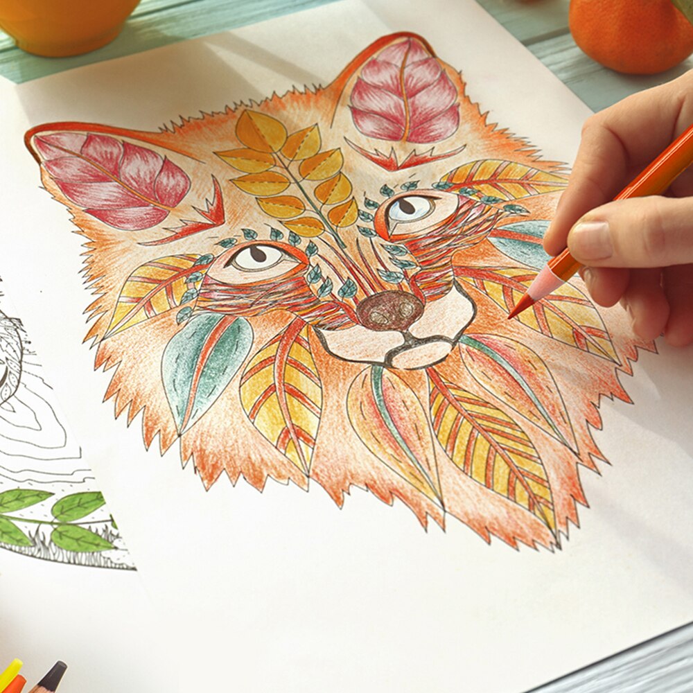 Deli 48/72 Oily Colored Pencils Coloring Pen Color Lead Oily Children Beginners Water-soluble Hand-Painted Pen Art Supplies