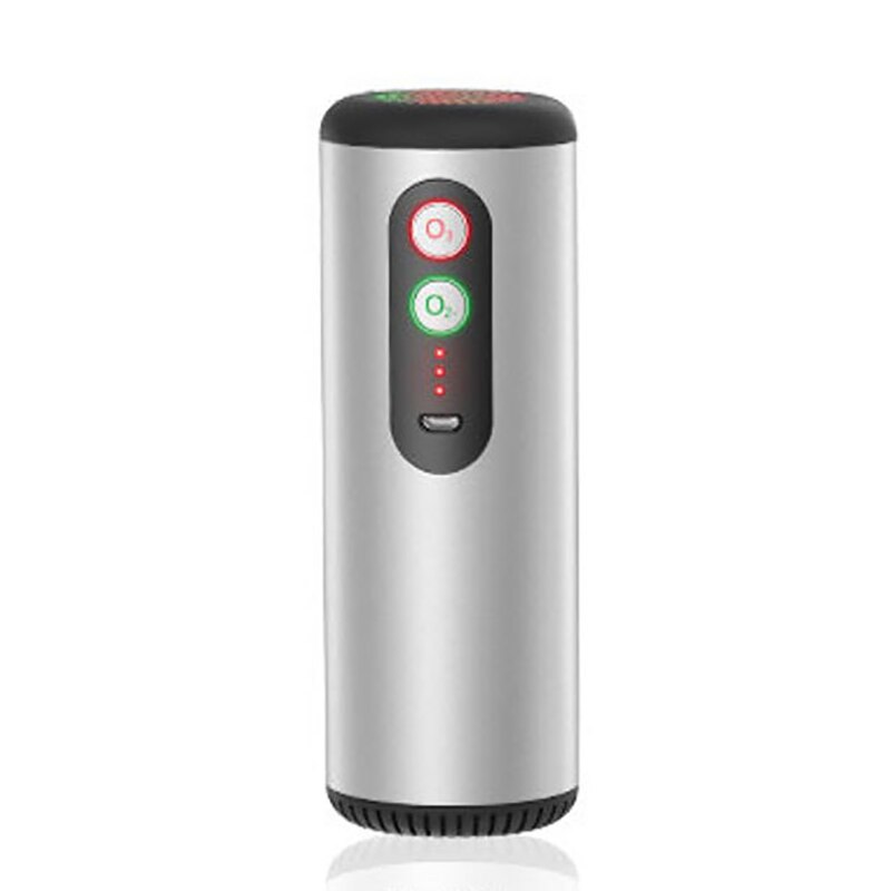 Mini générateur d'ozone désodorisant purificateur d'air USB Rechargeable Portable Air espace odeur claire pour chambre de voiture de bureau: Silver