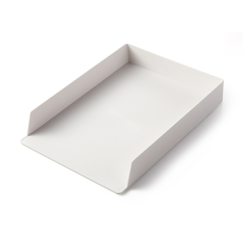 Boîte de rangement de bureau, organisateur de bureau, tiroir à papier A4, boîte de rangement, armoire à fichiers empilable, porte-stylo, porte-Document, boîte de rangement de format A4: A-Off-white