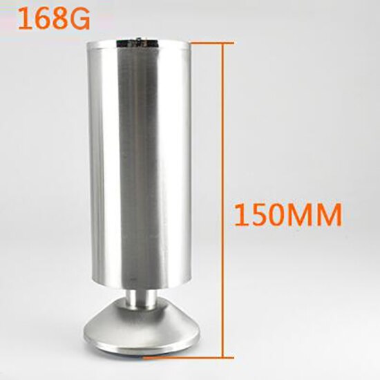 1Pcs 80/100/120/150mm Cabinet Feet Height Furniture Legs Cabinet Foot Silver Tone Stainless Steel Table Bed Sofa Leveling Feet: D-150MM