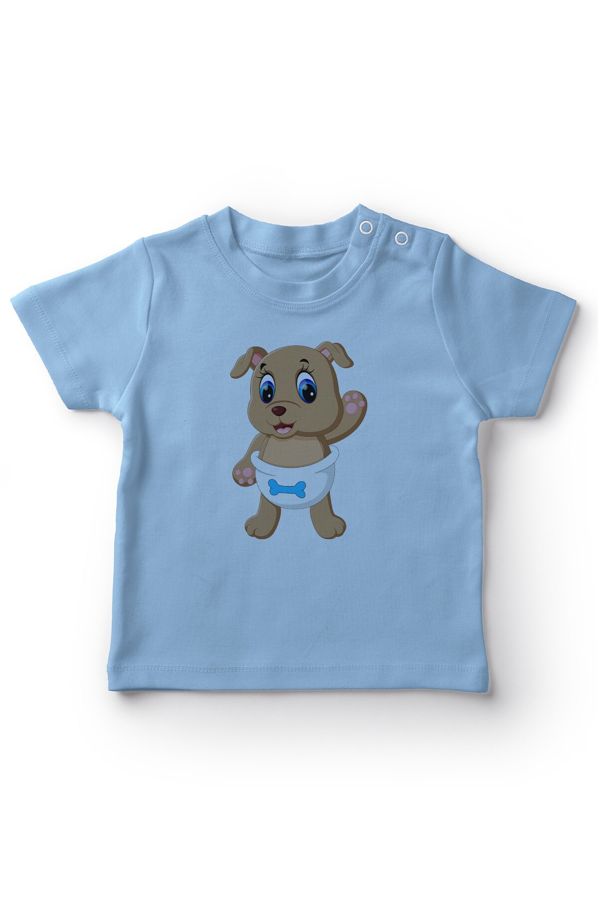 Angemiel bébé doux chiot garçon bébé T-Shirt bleu