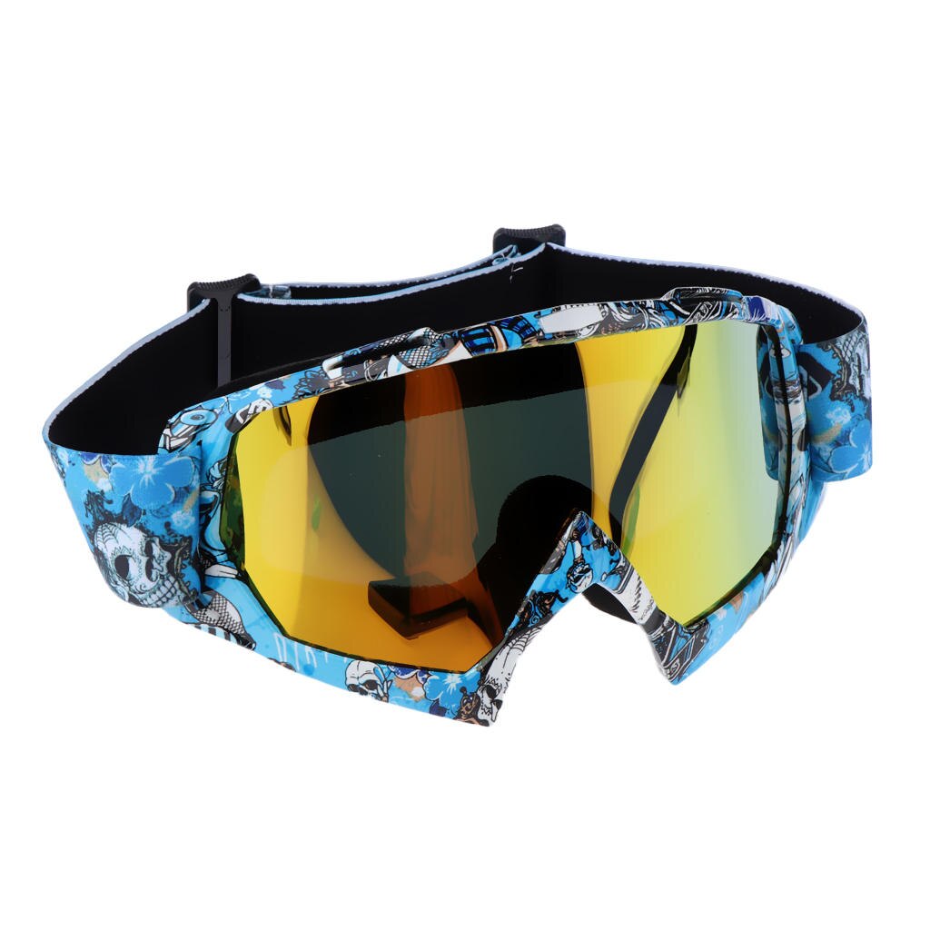 Gogle narciarskie i snowbordowe anty-mgła ochrona UV jazda na nartach okulary przeciwsłoneczne okulary z regulowanym paskiem dla mężczyzn i kobiet