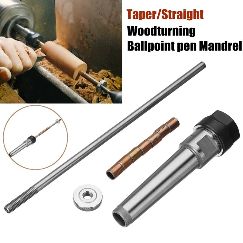 CSS Rotary'S Top Lathe Machine Revolving Centre Wood Turning Ballpoint Pen Mandrel-Straight Shank