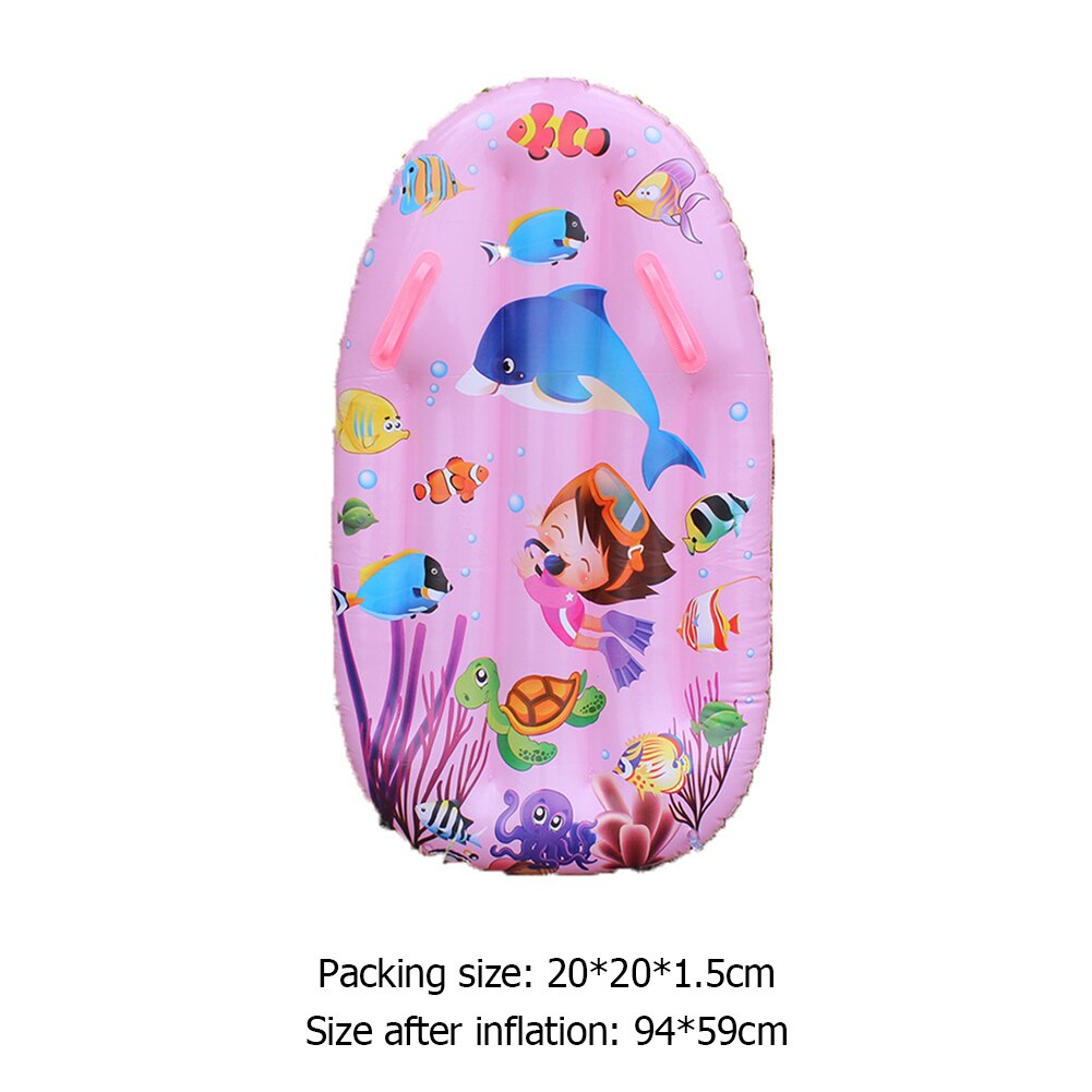 Opblaasbare Skateboard Met Handvat Zwembad Kinderen Opblaasbare Surfplank Met Armsteun Pvc Boei Drijvende Rij Zwemmen Accessoires