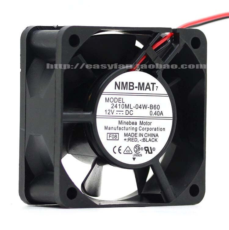 NMB-MAT NMB 2410ML-04W-B60 6025 12V 0.40A 6CM double ball bearing cooling fan