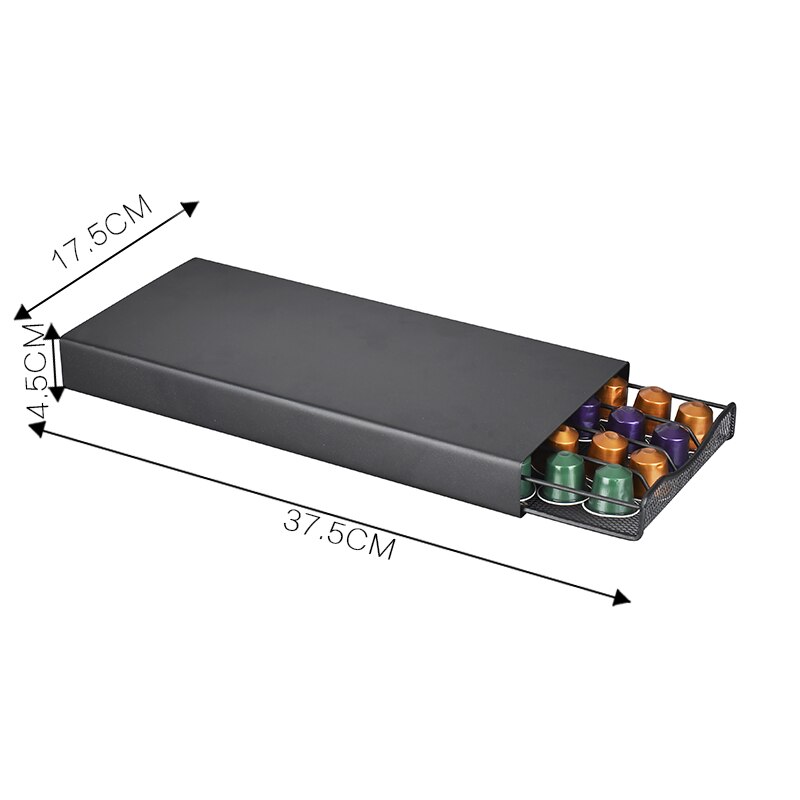 40 schoten Kaffee Kapsel Organizer Lagerung Stehen Praktische Kaffee Schubladen Kapseln Halter Für Nespresso Kaffee Kapsel Regale