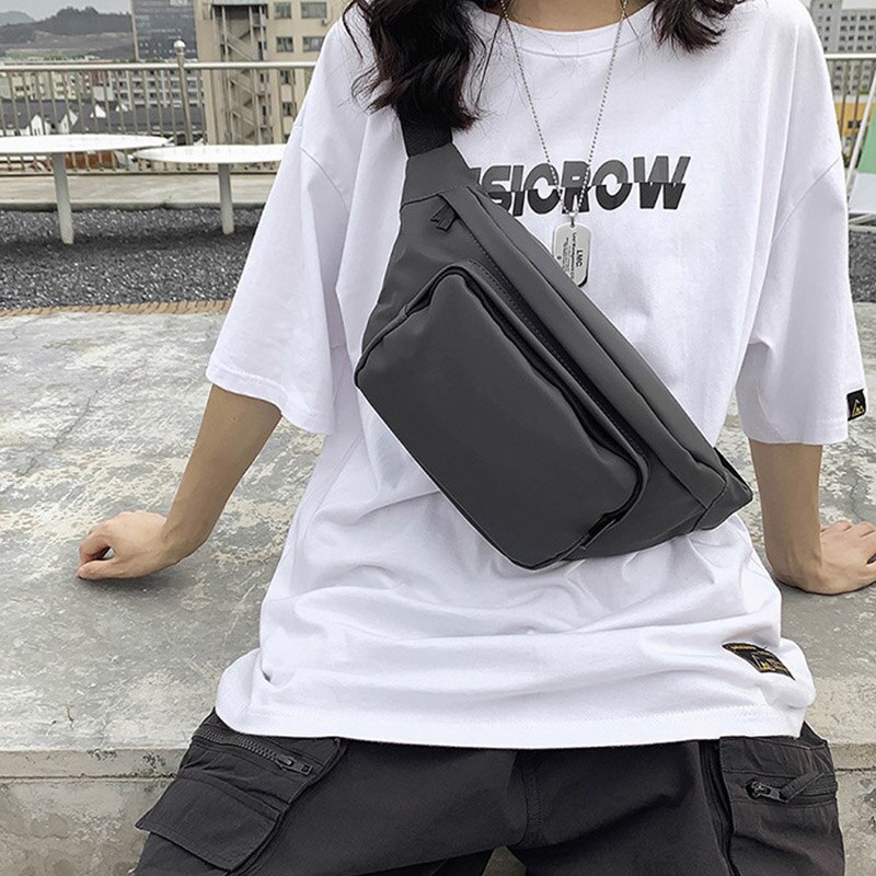 Marsupio Unisex marsupio Street Style pettorali marsupi Hip Hop moda borsa a tracolla impermeabile marsupio telefono Shopping Bag