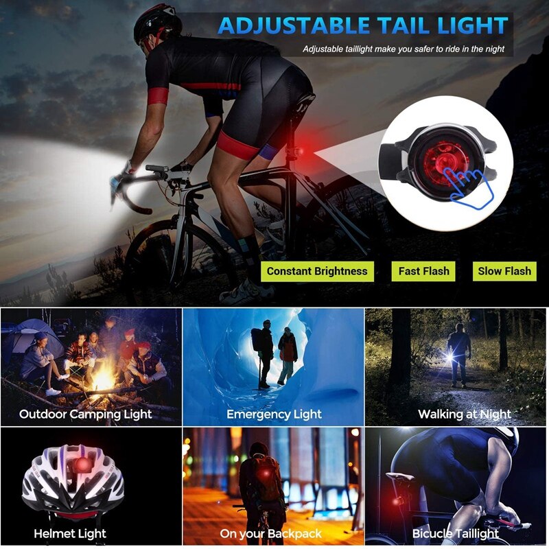 Lumière de vélo USB vélo ordinateur compteur de vitesse Rechargeable LED vélo lampe de poche ensemble de lampe