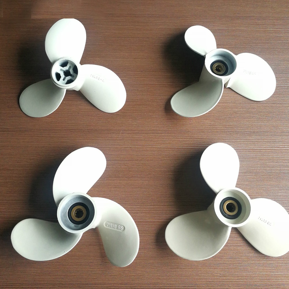 2HP 7 1/4 X 5 A Practical Marine Ship Outboard Replacement Boat Propeller Easy Install Motor Parts Aluminium Alloy For Yamaha
