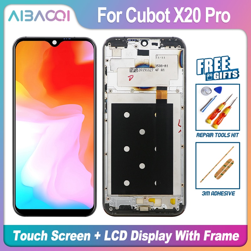 Originele 6.3 Inch Touch Screen 2340X1080 Lcd-scherm + Frame Assembly Vervanging Voor Cubot X20 Pro android 9.0 Telefoon