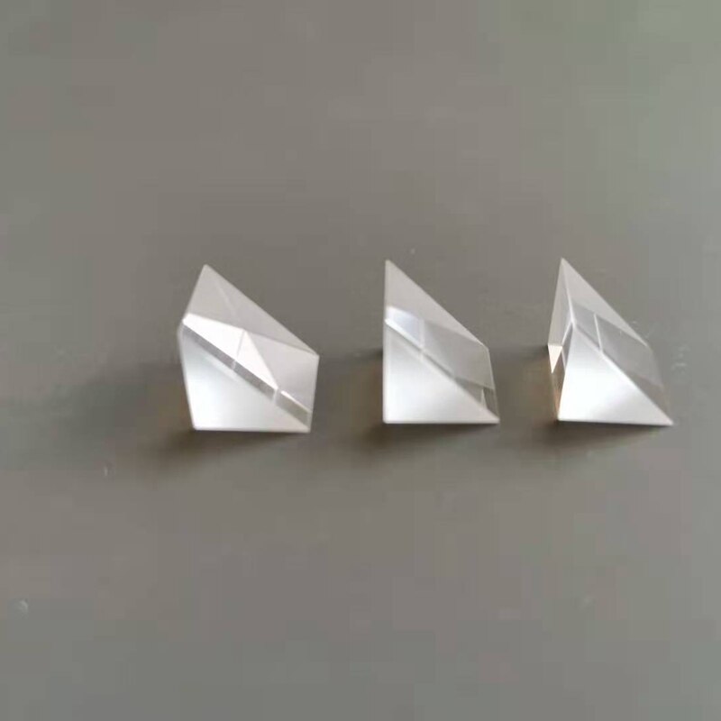Prism 10* 10 * 12 MM Right Angle Optical Grade Glass Element Total Reflection Rhombus Lens Processing Customization