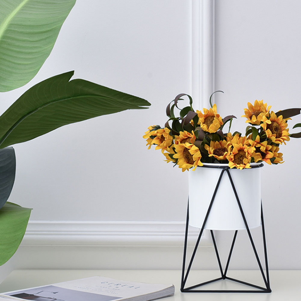nordisch Stil Geometrische Eisen Blumentopf Stehen Vase Dreieck Kreative Hause Garten Sukkulenten Grün Pflanzen Halfter Gestell