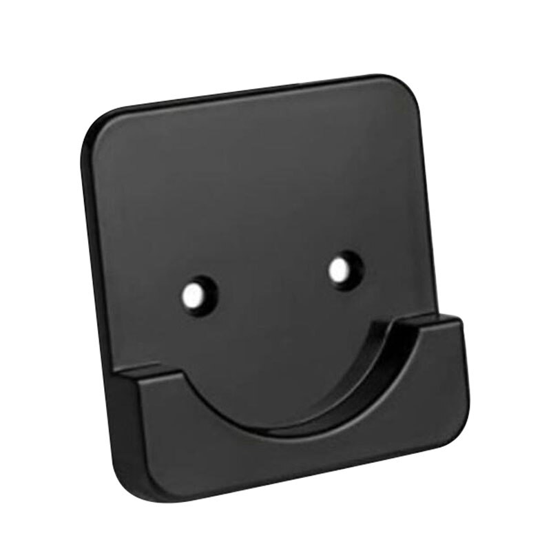 Soporte de montaje Universal para Barra de cortina de ducha, Adhesivo de pared, retenedor de tensión, sin palo de perforación, suministros de fijación de tornillo: black