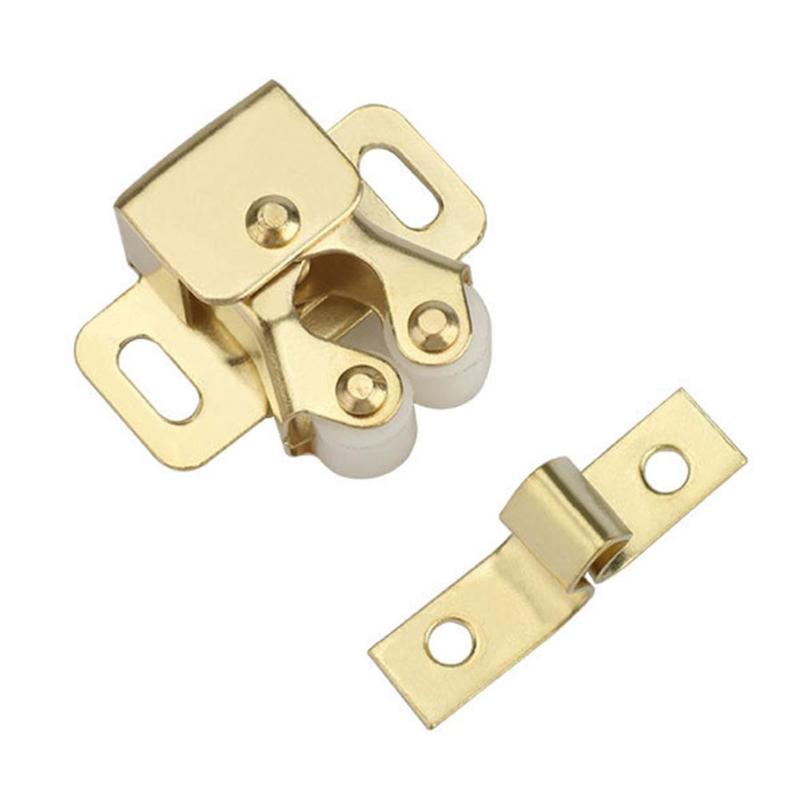 Home Kitchen Drawer Cabinet Cupboard Door Stop Closer Stoppers Damper Buffer Wardrobe Cabinet Catches Door Clasp Hardware: Gold