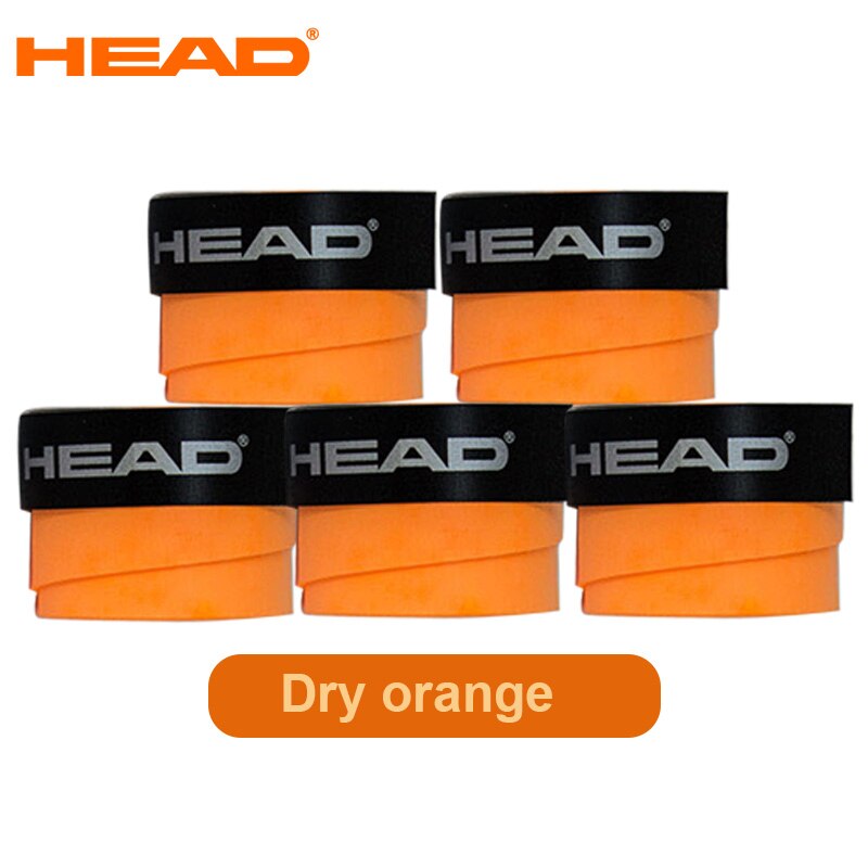 5 sztuk oryginalna głowica tenisowa uchwyt Griptape tenis Overgrip PU szef rakieta tenisowa opaska przeciw poceniu się absorpcja Grip paletka do badmintona Grip: dry orange