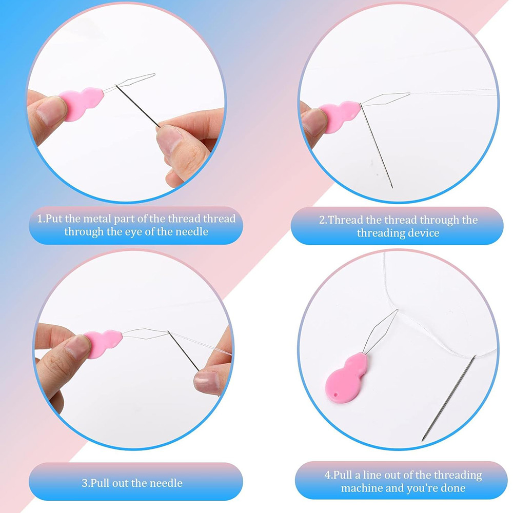 Dispositivo fácil de agujas, agujas de hilo automático, herramientas de costura, enhebrador, guía para ancianos, proveedor de máquinas de coser hechas a mano, 10/20/50 Uds.