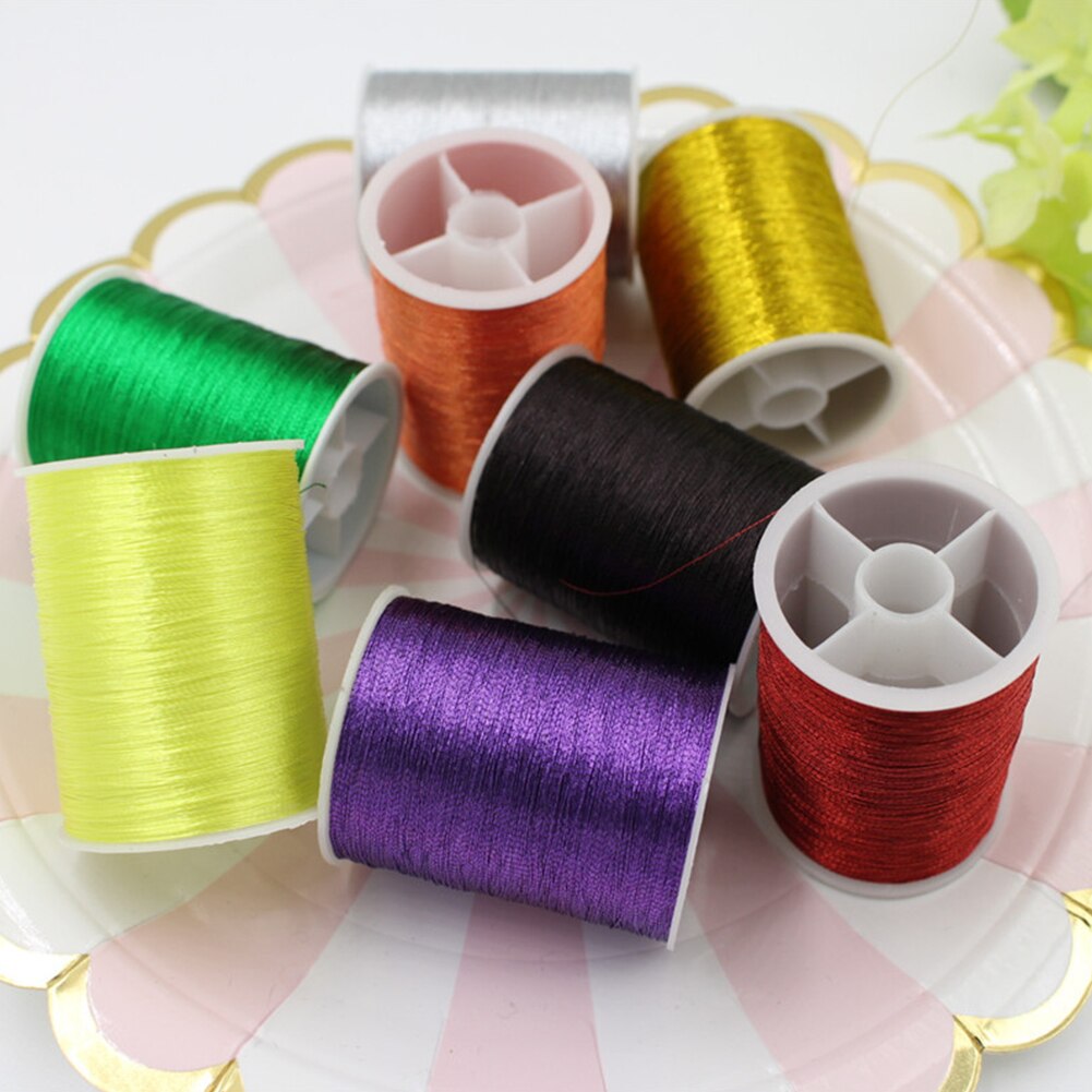 Needle Work Thread DIY Sewing Craft Spool Glitter Cross-stitch Embroidery