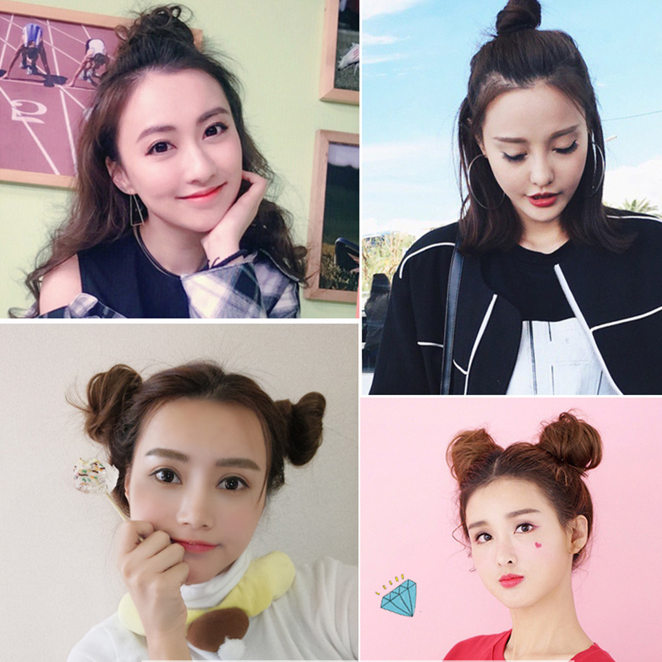 Sylhair Women's Hair Buns Synthetic Hair Curly Chignon Messy Bun Hair Messy Buns Updo Roller Hairpiece For Women